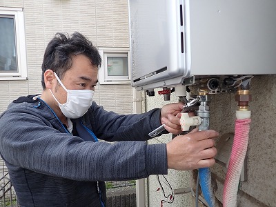 ガス給湯器取り替え工事（東京、神奈川）